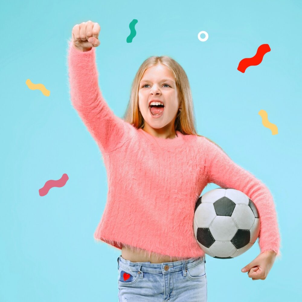 Vores fodbold temafest er for både piger og drenge og generelt alle børn der er til sjov og ballade