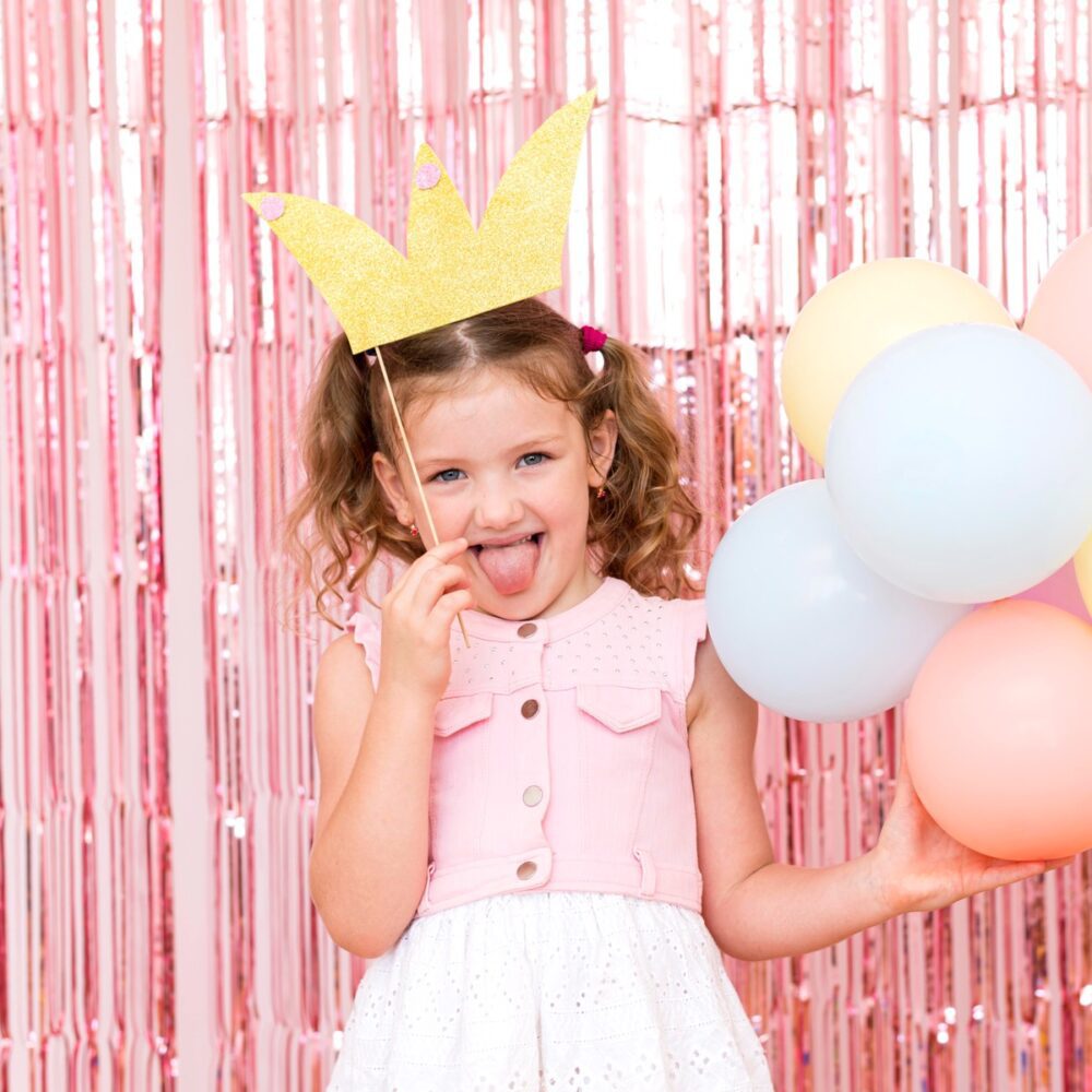 Hold et brag af en prinsesse fest for dit barn med hoppeborg, slushice og popcorn